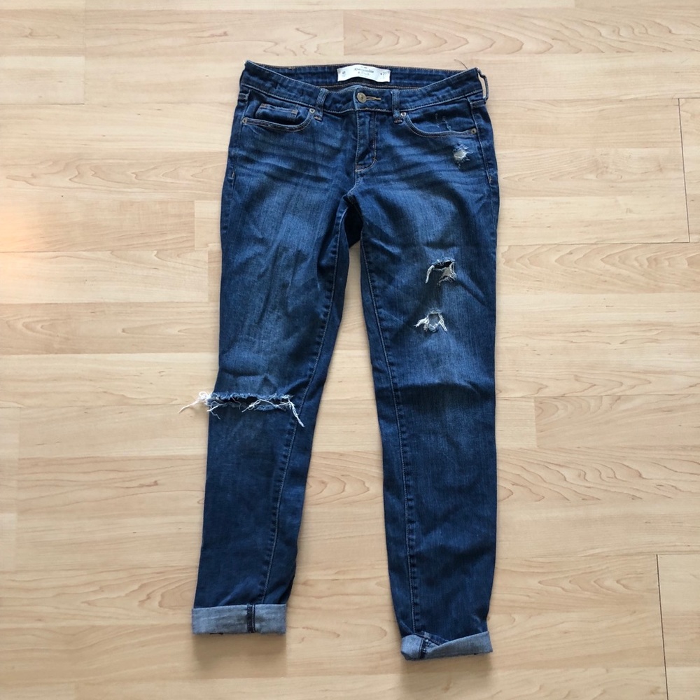 Abercrombie & Fitch Boyfriend Distressed Jeans